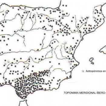 Click para ampliar. Pulsa en el nombre para ver la ficha. Toponimia meridional-íbero-pirenaica